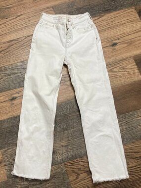 Warp + Weft Women's  White Jeans 2/26 X 27L